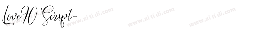 Love90 Script字体转换 Love90 Script字体转换